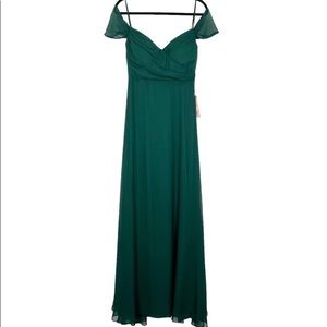 Birdy Grey Spence Chiffon Emerald Green Dress
